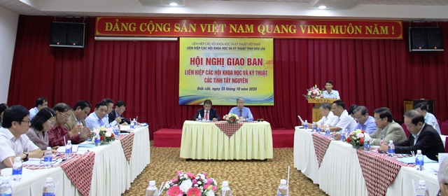 Hội nghị giao ban Liên hiệp các Hội Khoa học và Kỹ thuật các tỉnh Tây Nguyên năm 2020