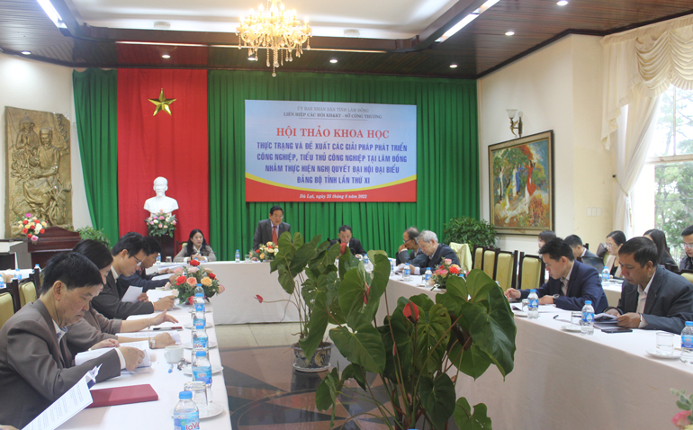 Hội thảo khoa học về phát triển công nghiệp, tiểu thủ công nghiệp tại Lâm Đồng