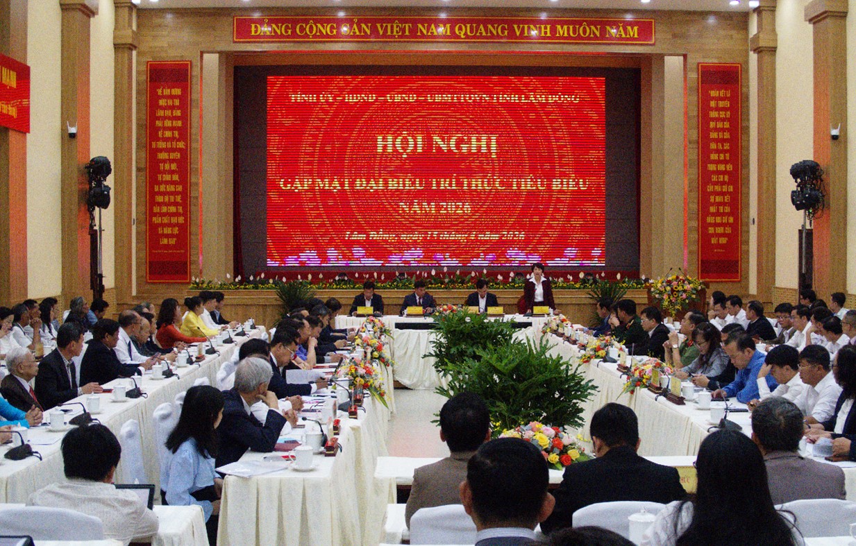 LÂM ĐỒNG GẶP MẶT ĐẠI BIỂU TRÍ THỨC TIÊU BIỂU NĂM 2026:  TỰ TIN BƯỚC VÀO KỶ NGUYÊN MỚI VỚI NGUỒN LỰC  TRÍ TUỆ NÒNG CỐT